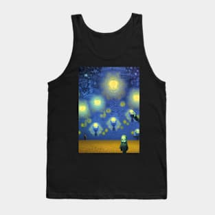 WEIRD GHOSTS ON HALLOWEEN Tank Top